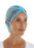 Haarnet blauw XL dubbel elastiek wokkel