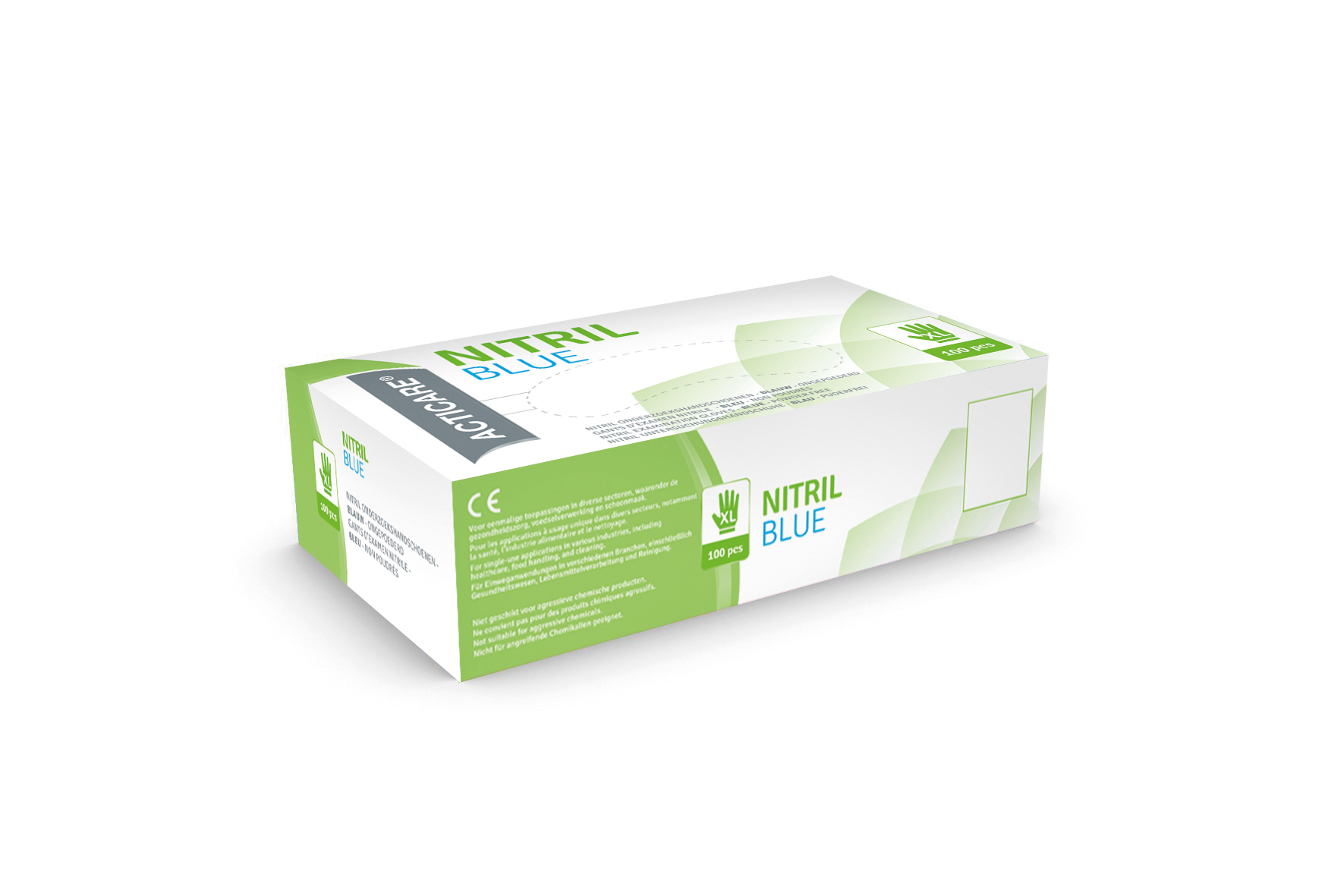 Handschoen nitril blauw - 3,5gr