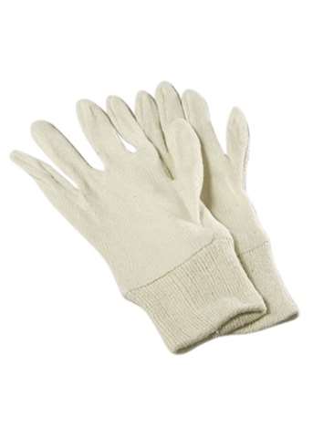 Katoenen onderhandschoen met manchet