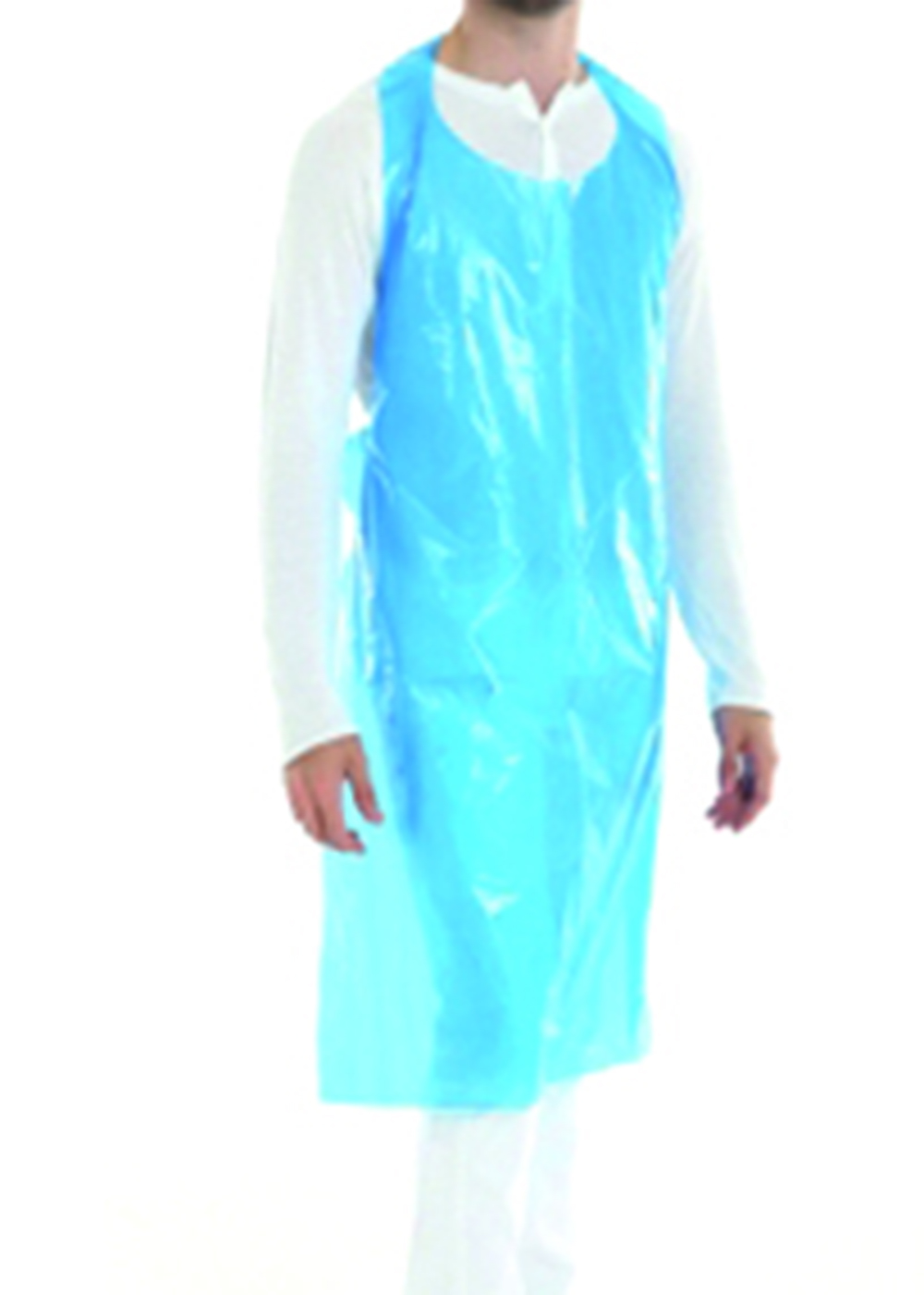 Voorschort op blok blauw - 20mu