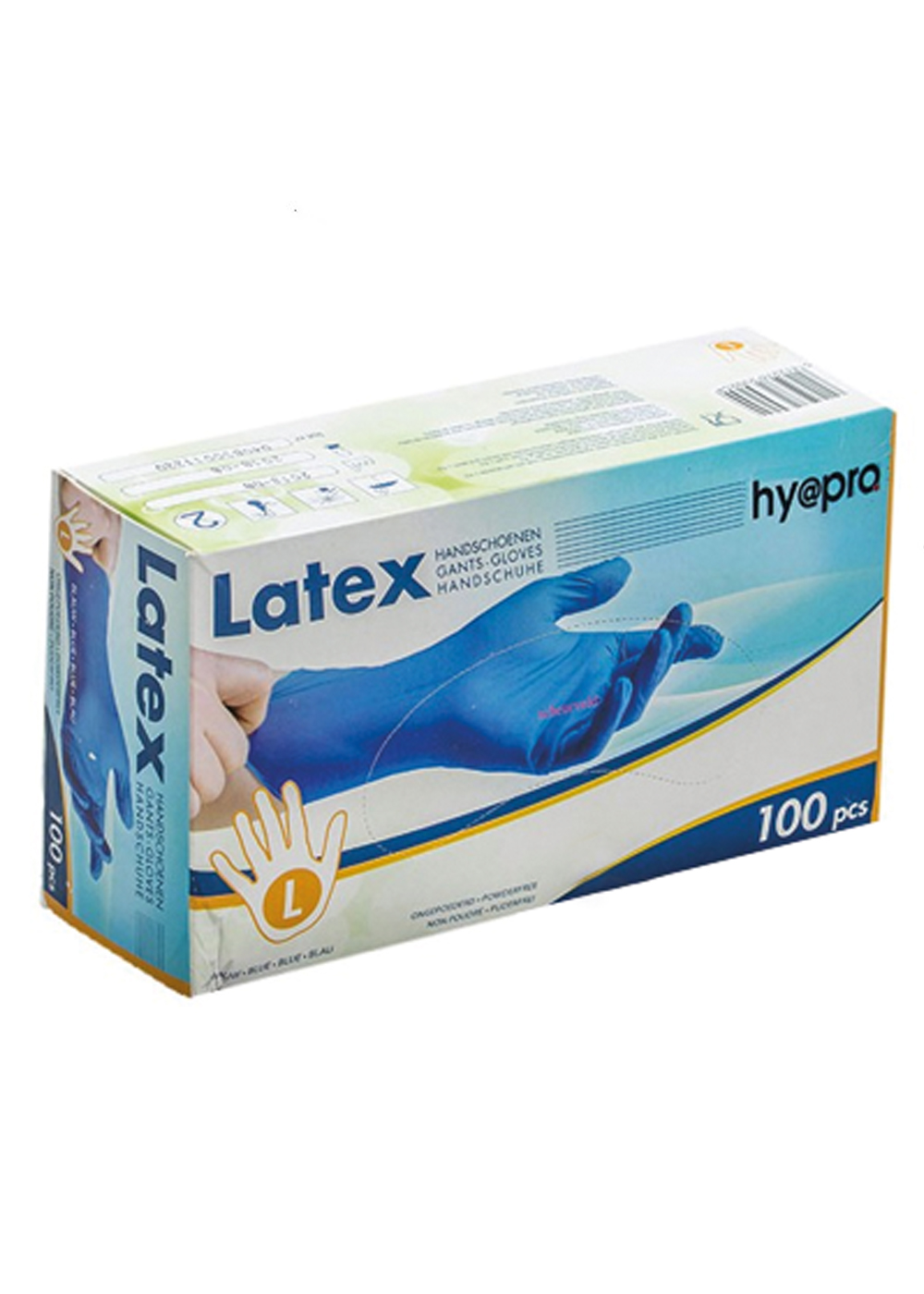 Gant latex - bleu - 10x100