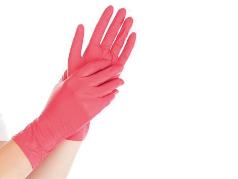 Gant nitril - rouge - 10x100pcs