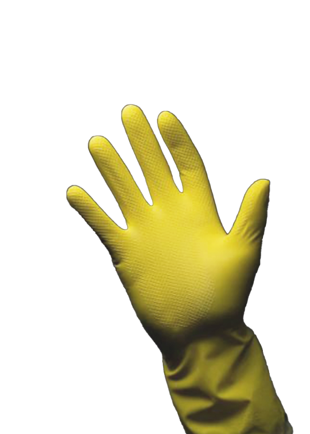 Huishoudhandschoen geel