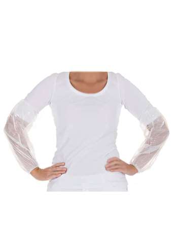 Mouwovertrek 40x20cm - wit - 20x100st