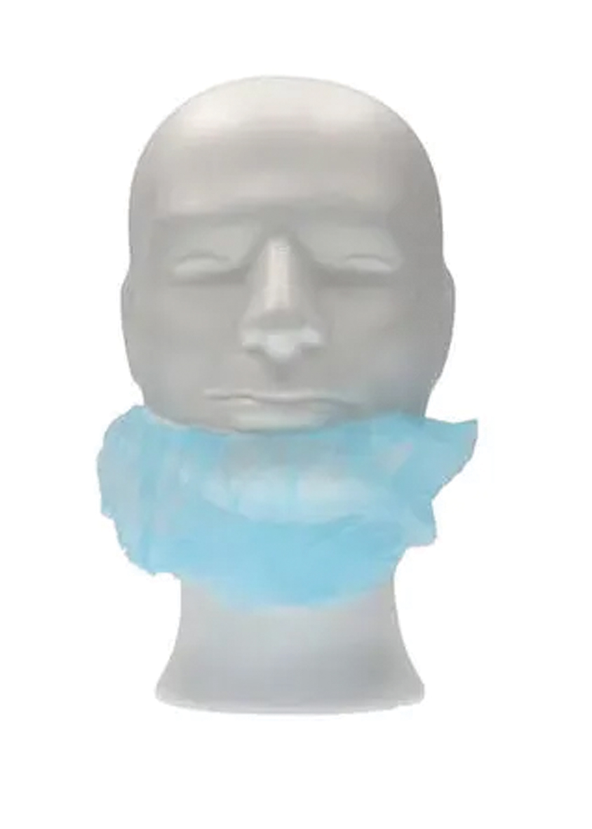 Baardmasker 1 elastiek - blauw - 10x100