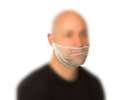 Baardmasker micro-mesh - wit - 12x25st