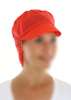 Haarnet met pet en klep - rood - 10x100