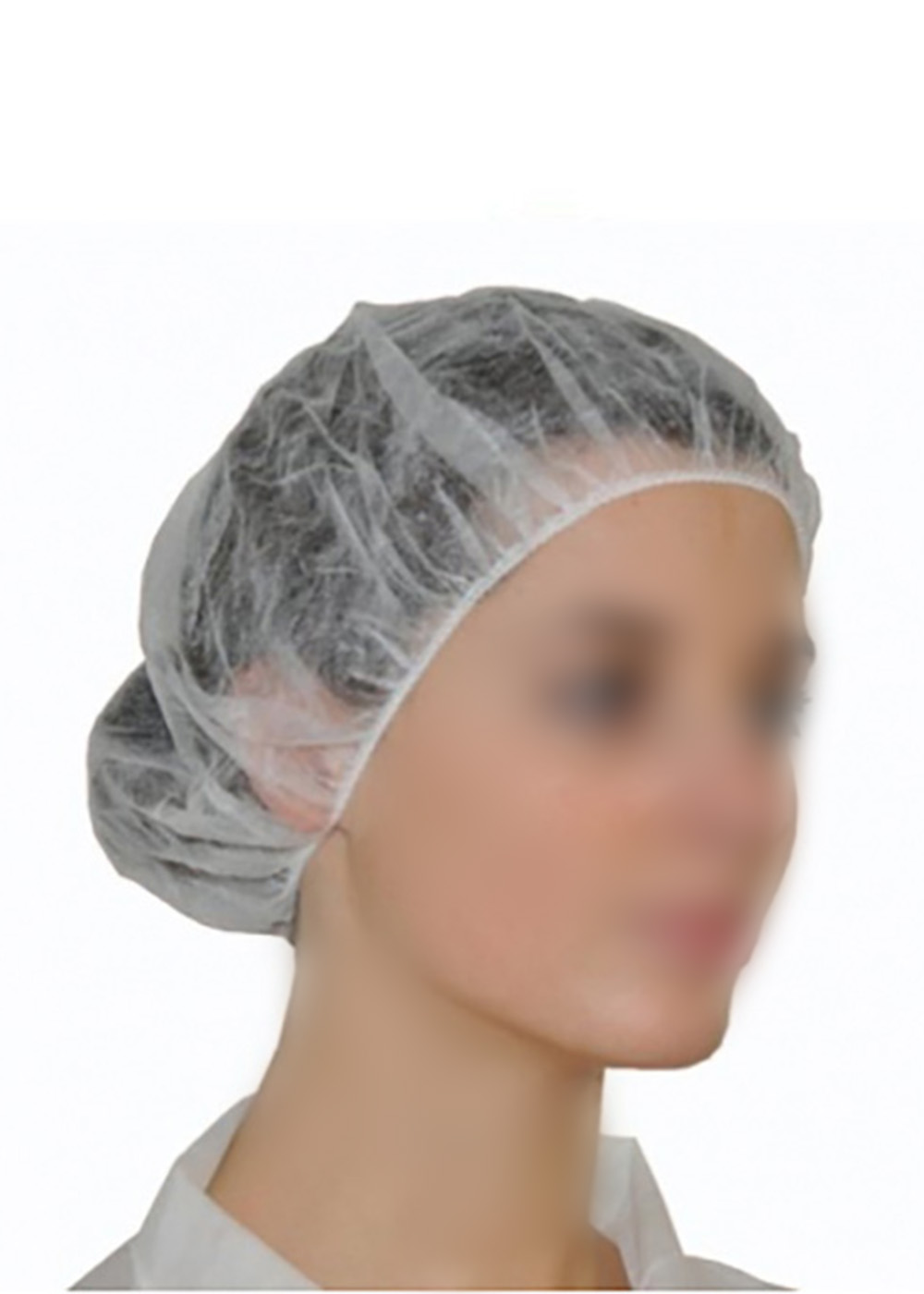 Haarnet rond - 53 cm - wit - 10x100st