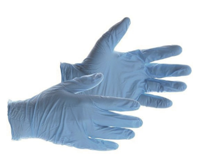 Handschoen nitril - blauw - 10x100