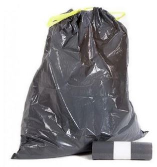 Sac poubelle HDPE - 60L - 25mu - gris