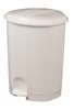 Poubelle a pedale blanc 30L