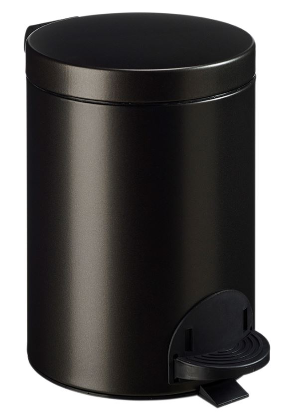 Poubelle à pédale seau intérieur 5L gris