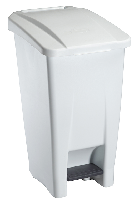 Pedaalemmer HDPE 60L - gekleurd deksel