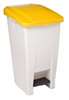 Pedaalemmer HDPE 60L - gekleurd deksel