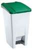 Pedaalemmer HDPE 60L - gekleurd deksel