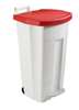 Poubelle à pédale Boogy 90L blanc