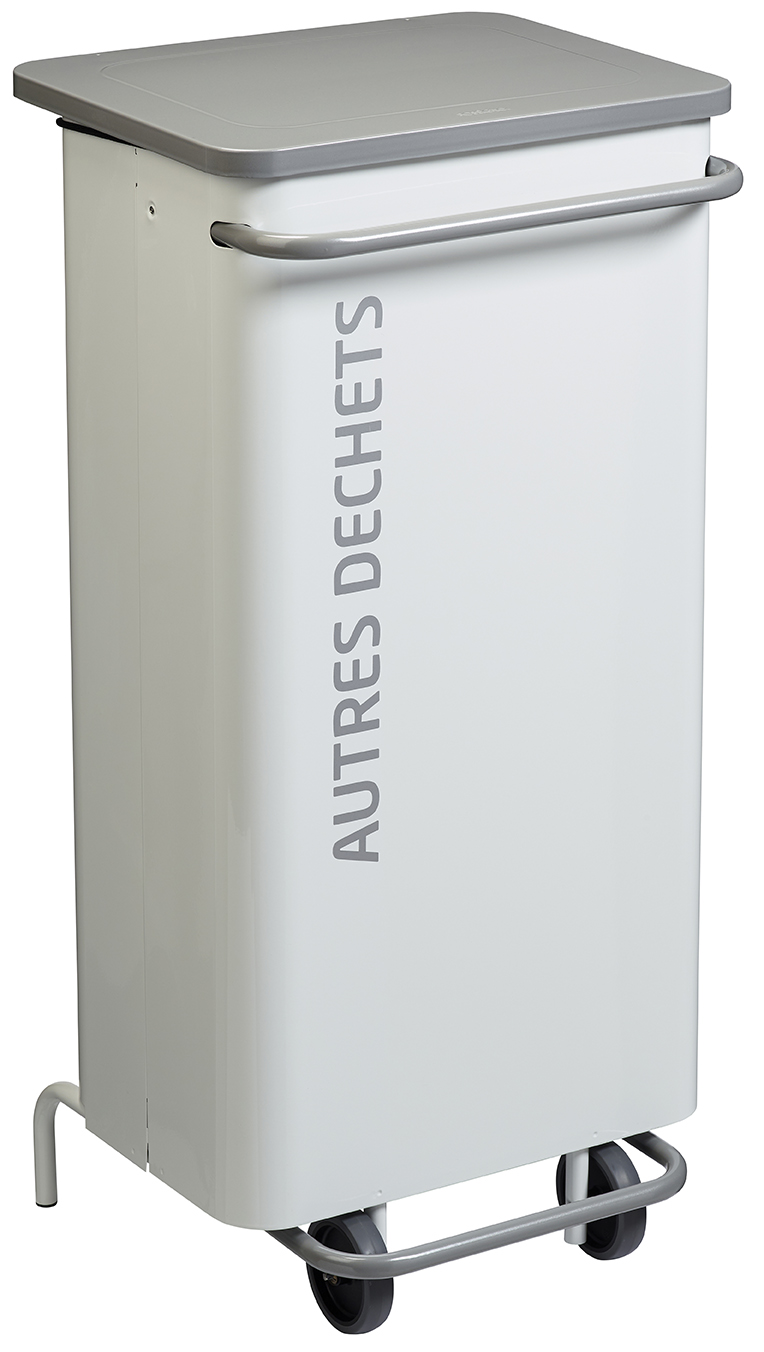 Mobiele sorteerbak Nomade 110L - wit