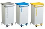 Mobiele sorteerbak Nomade 110L - wit