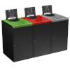 Sorteereiland ALITRI 3x90L - grijs