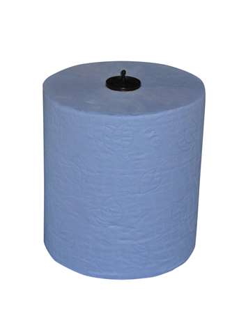Handdoekrol blauw cellulose 150m