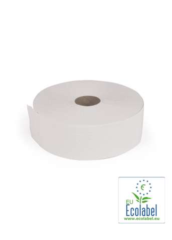 Toiletpapier wit, 2-laags, midi jumbo